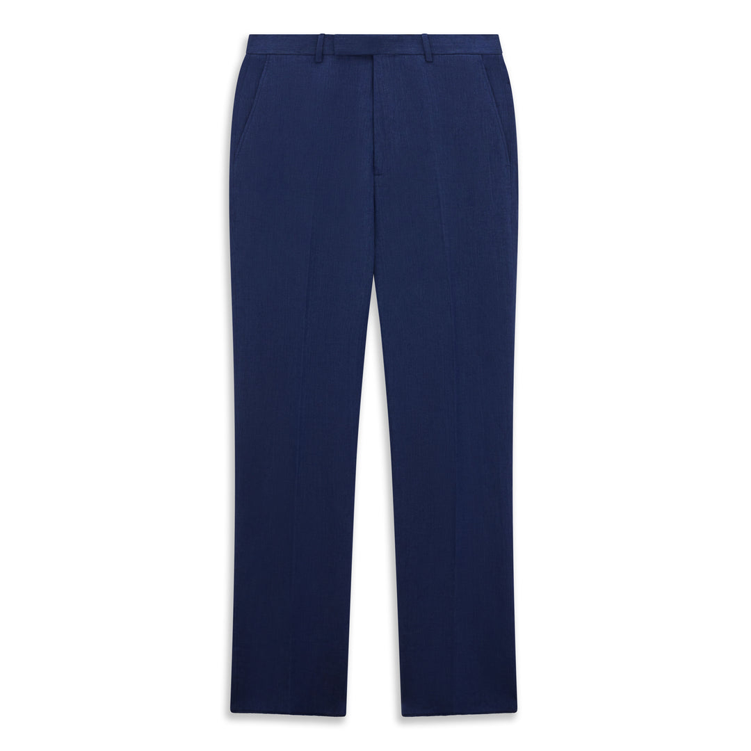 Barney Cobalt Blue Linen Trouser
