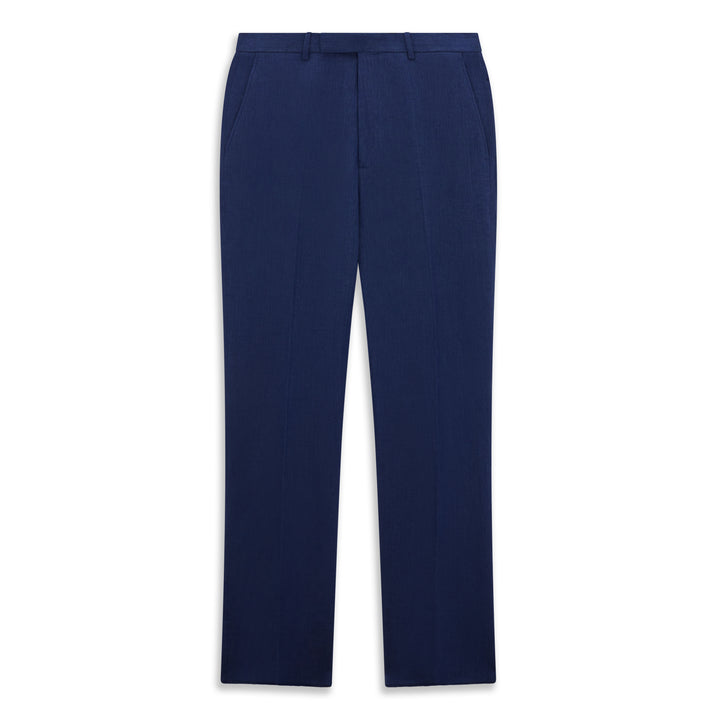 Barney Cobalt Blue Linen Trouser