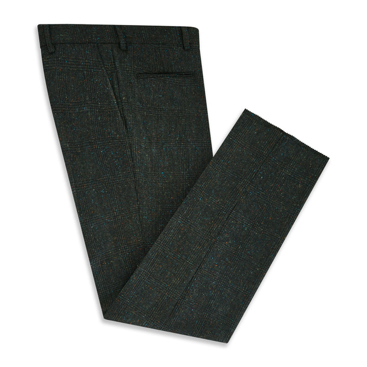 Barney Green Donegal Check Tweed Trouser