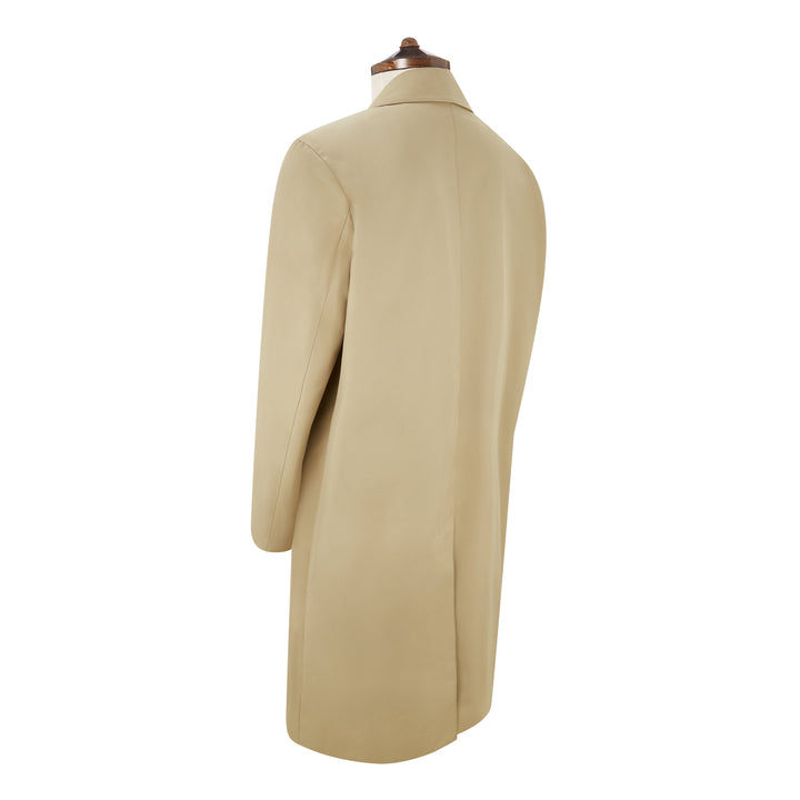 Raiden Beige Cotton Gabardine Raincoat