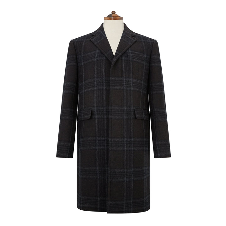 Warrington Charcoal Check Coat
