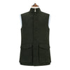 Arthur Dark Green Donegal Check Tweed Gilet