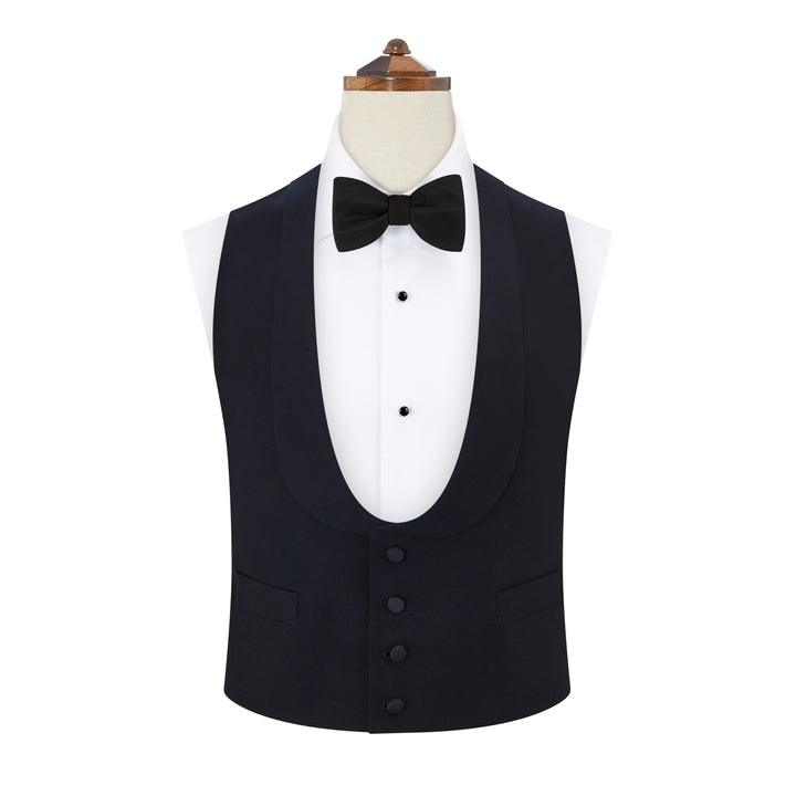 Black tie navy evening waistcoat