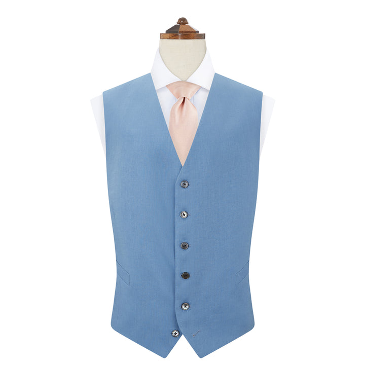 Hyde Blue Linen Waistcoat