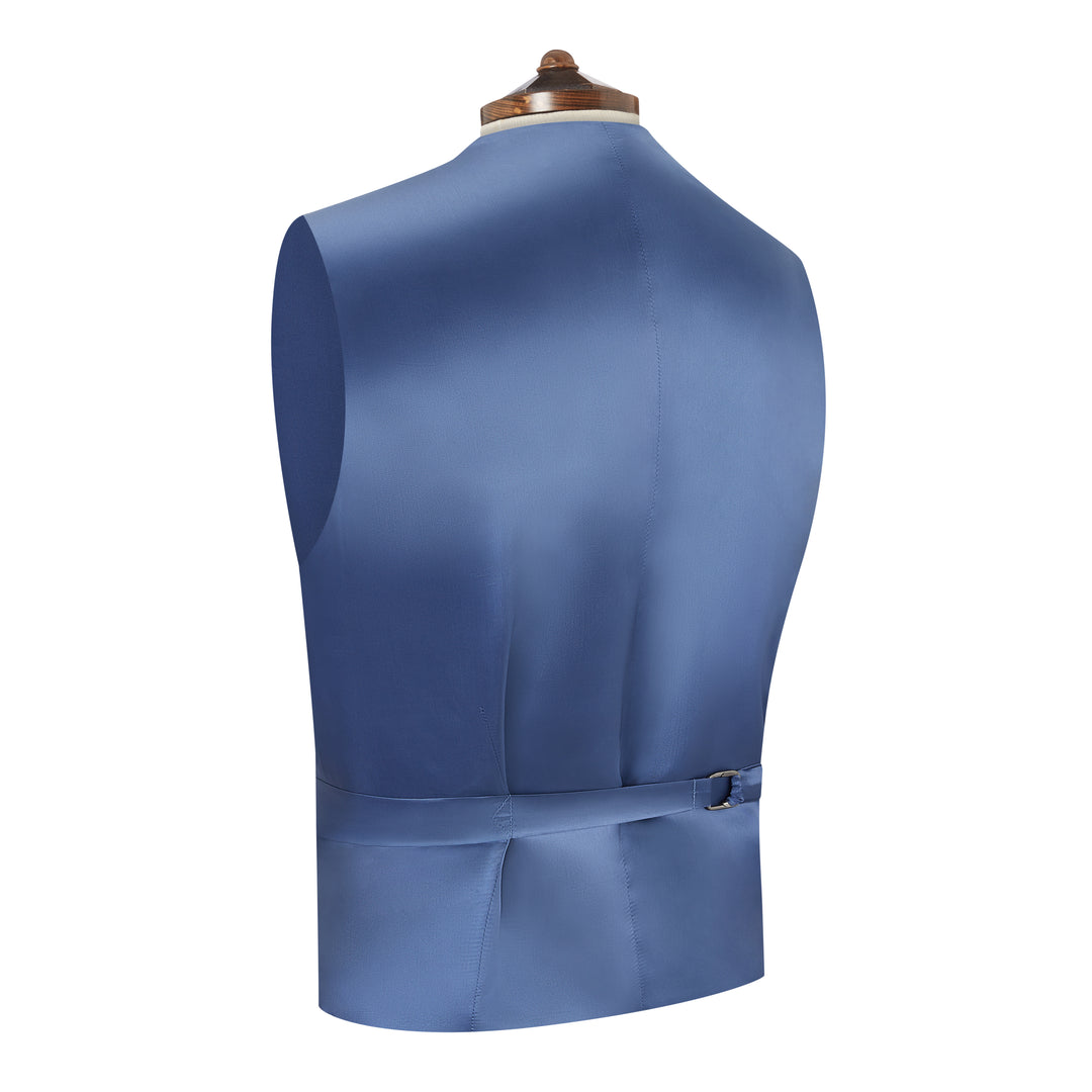 Hyde Navy Linen Waistcoat