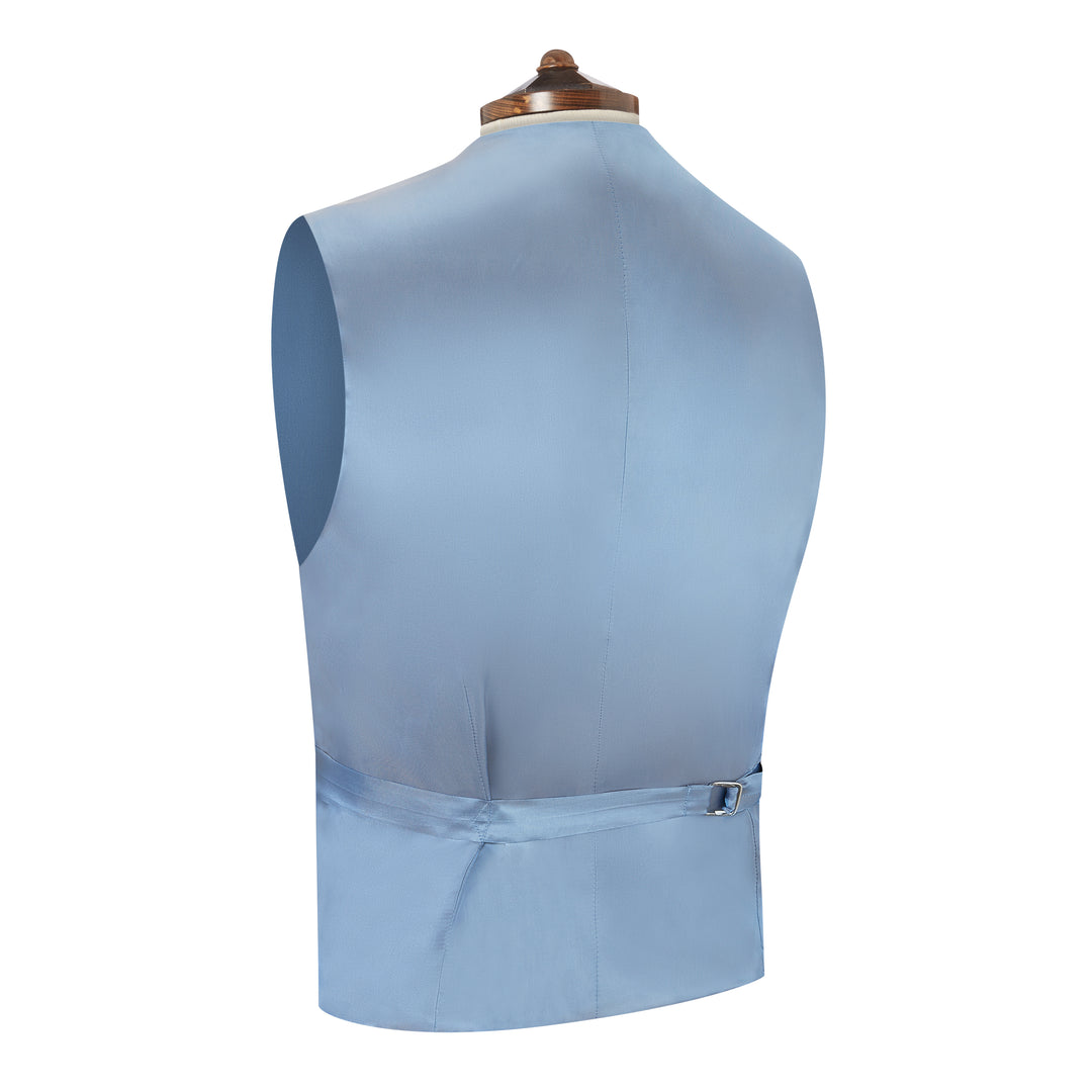 Hyde Pale Blue Linen Waistcoat