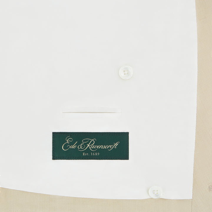 Hayward Beige Linen Waistcoat