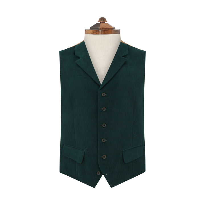 Hadley Teal Moleskin Waistcoat