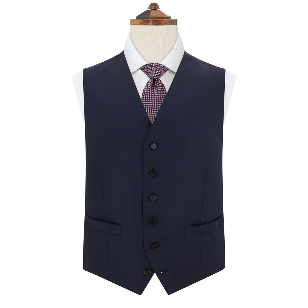 Hyde Navy Super 150's Waistcoat