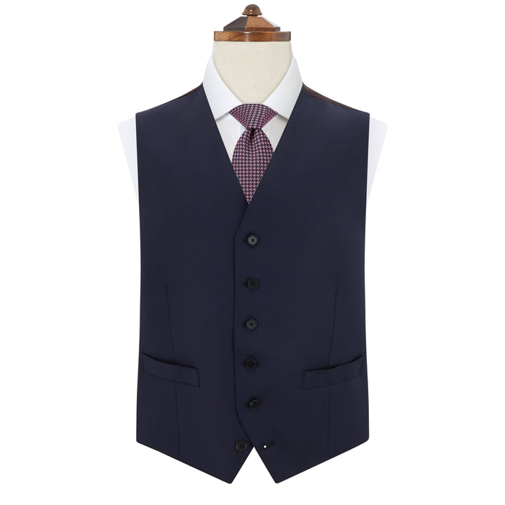 Hyde Navy Super 150's Waistcoat