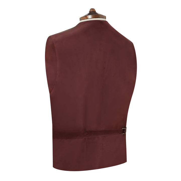 Hadley Burgundy Moleskin Waistcoat