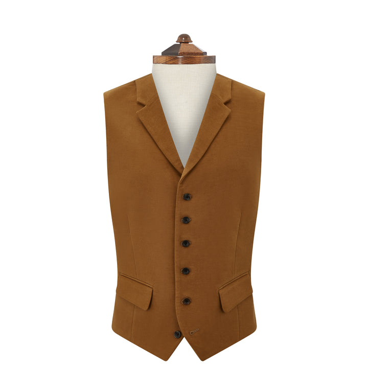 Hadley Camel Moleskin Waistcoat