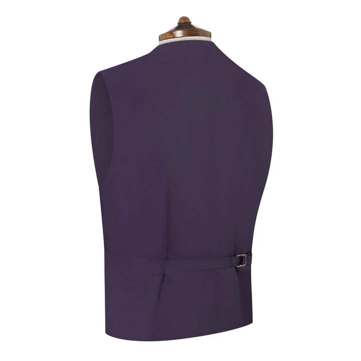 Hayward Purple Green Silk Check Waistcoat