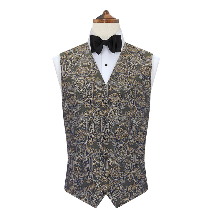 Hyde Green Paisley Silk Waistcoat