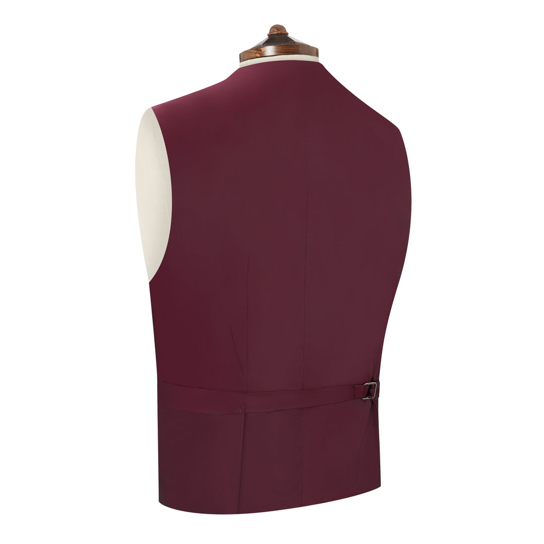 Hyde Burgundy Paisley Silk Waistcoat