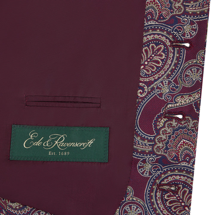 Hyde Burgundy Paisley Silk Waistcoat