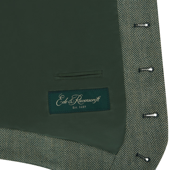 Hyde Herringbone Linen Waistcoat