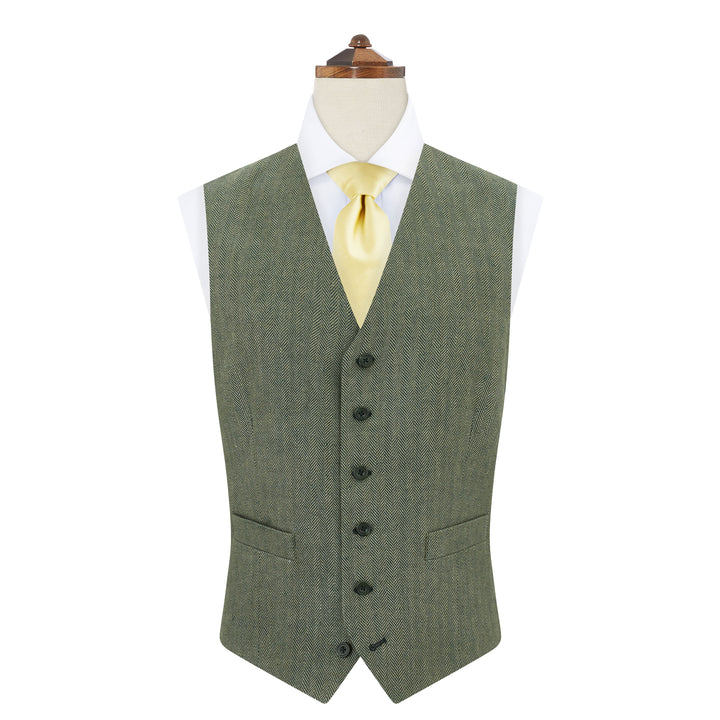Hyde Herringbone Linen Waistcoat