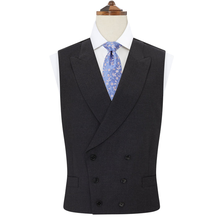 Hayward Charcoal Wool Cashmere Waistcoat