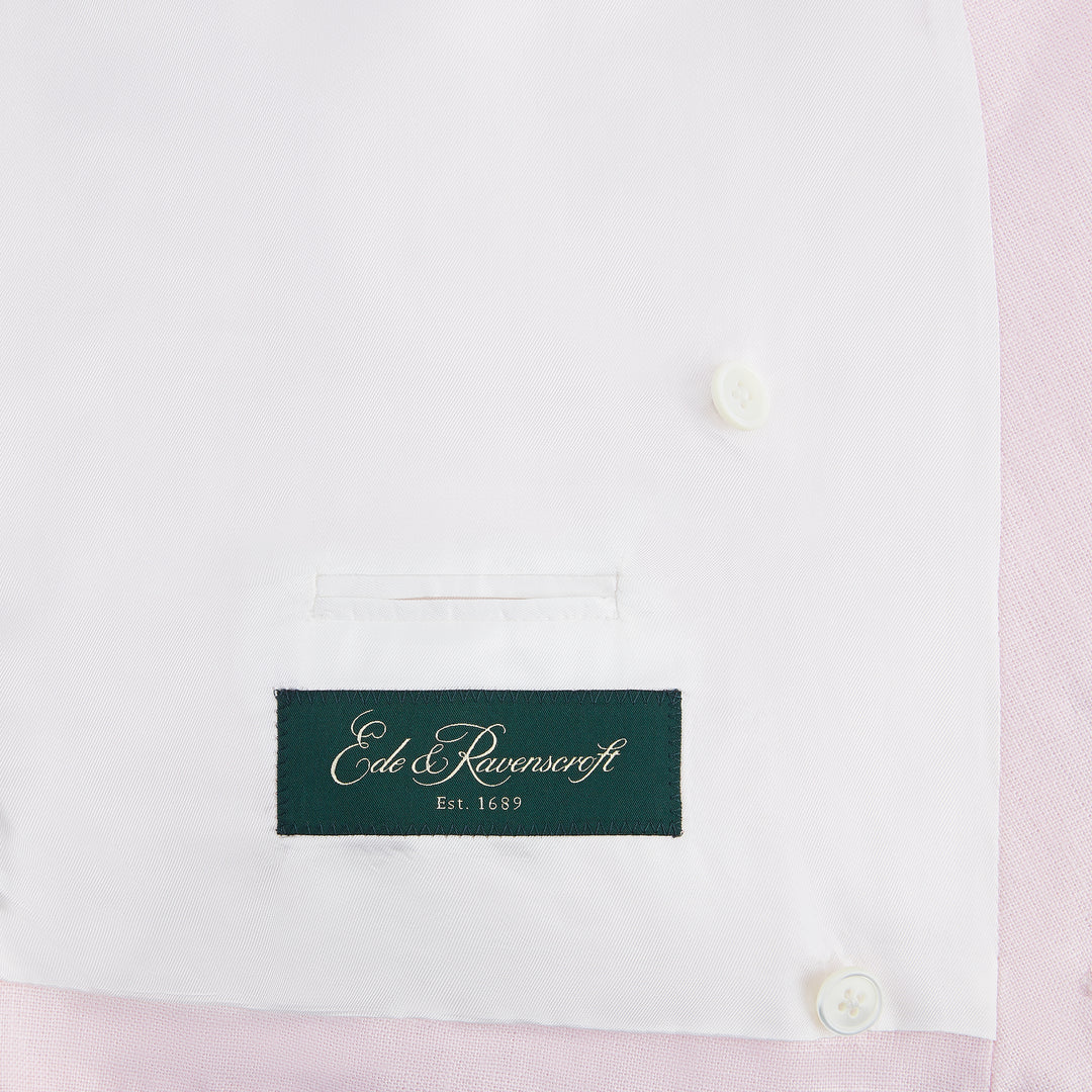 Hayward Pale Pink Linen Waistcoat