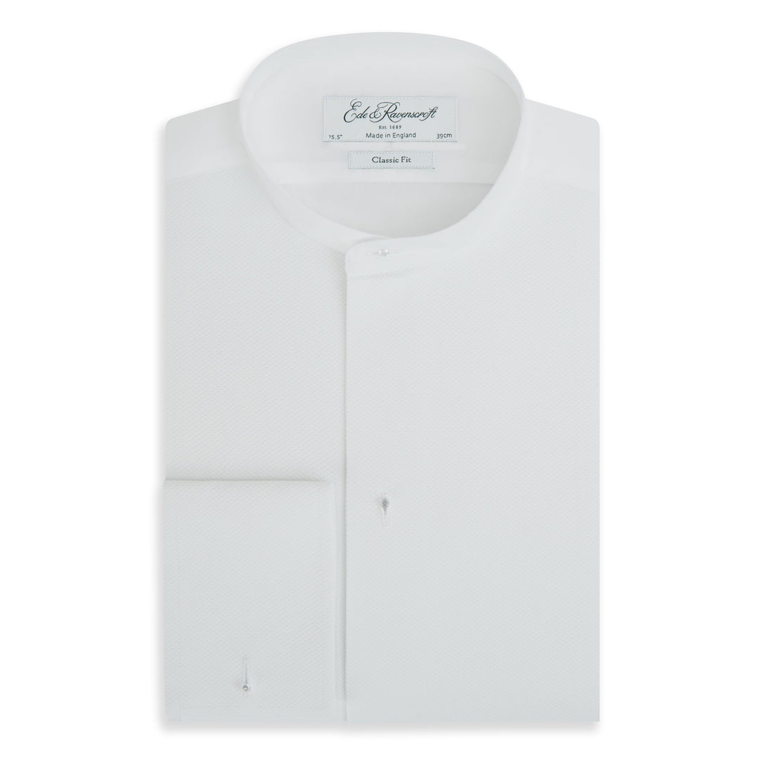 Ede & Ravenscroft | Delaney Stiff Bib Tunic Collar Shirt Ede & Ravenscroft | Delaney Stiff Bib Tunic Collar Shirt
