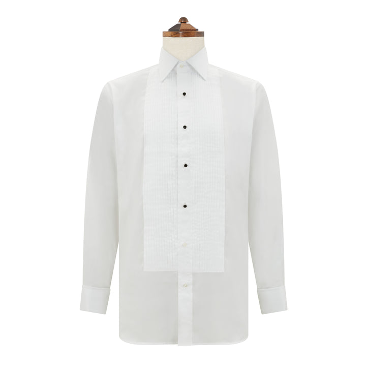 Dempsey White Pleated Dress Shirt