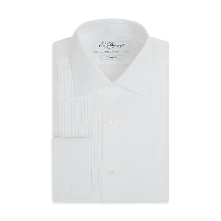 Dempsey White Pleated Dress Shirt