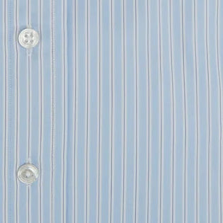 Ashburn Blue White Stripe Poplin Cotton Shirt