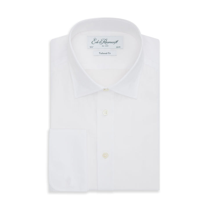 Andrew White Herringbone Shirt