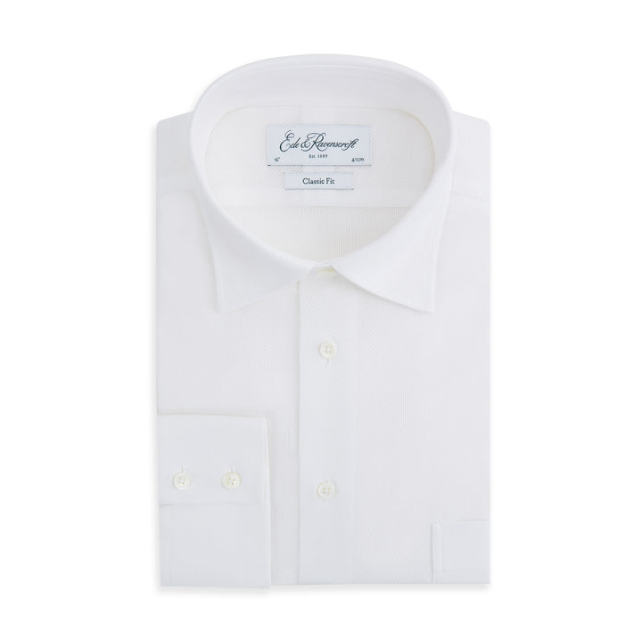 Aragon White Pique Shirt