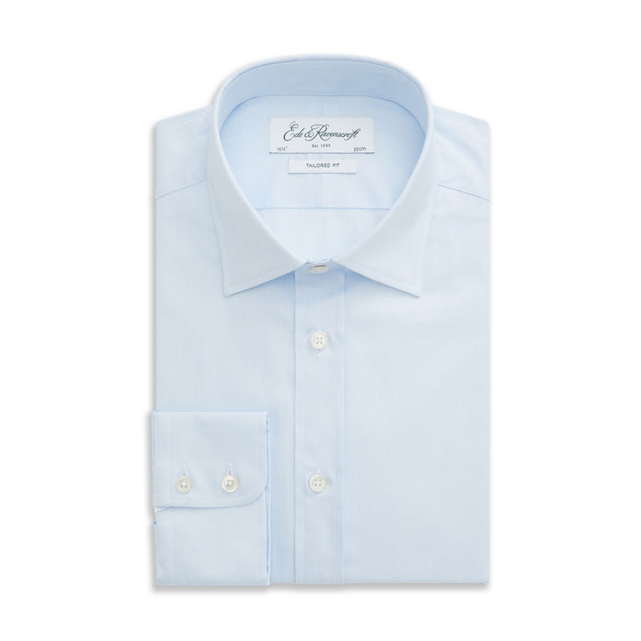 Alex Pale Blue Fine Twill Shirt