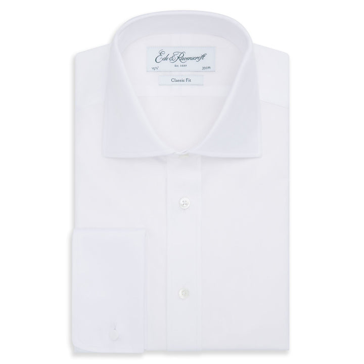 Angus White Fine Twill Shirt