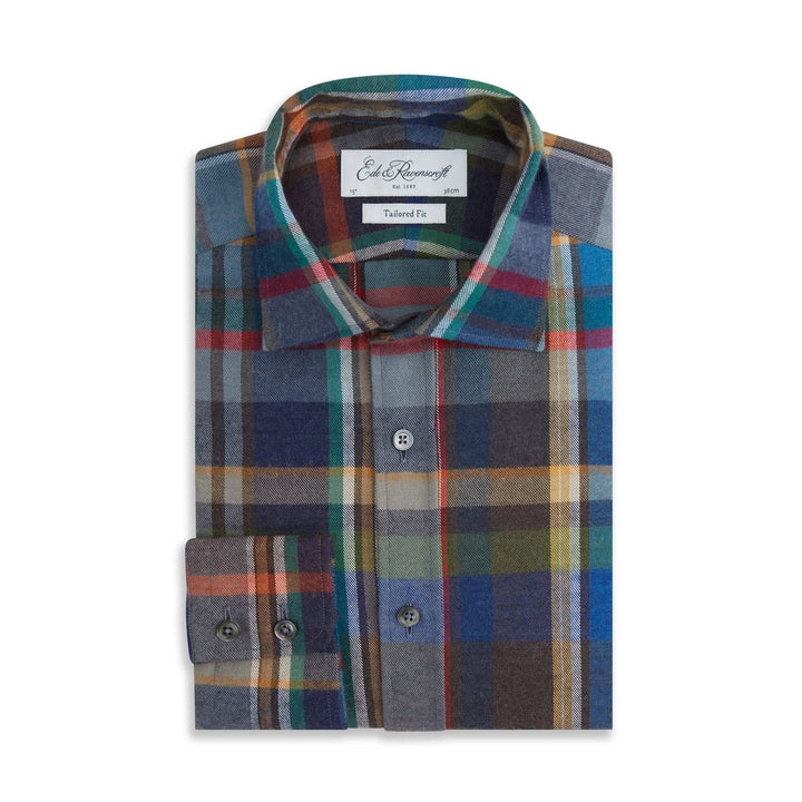 Alex Multi Melange Plaid Check Shirt