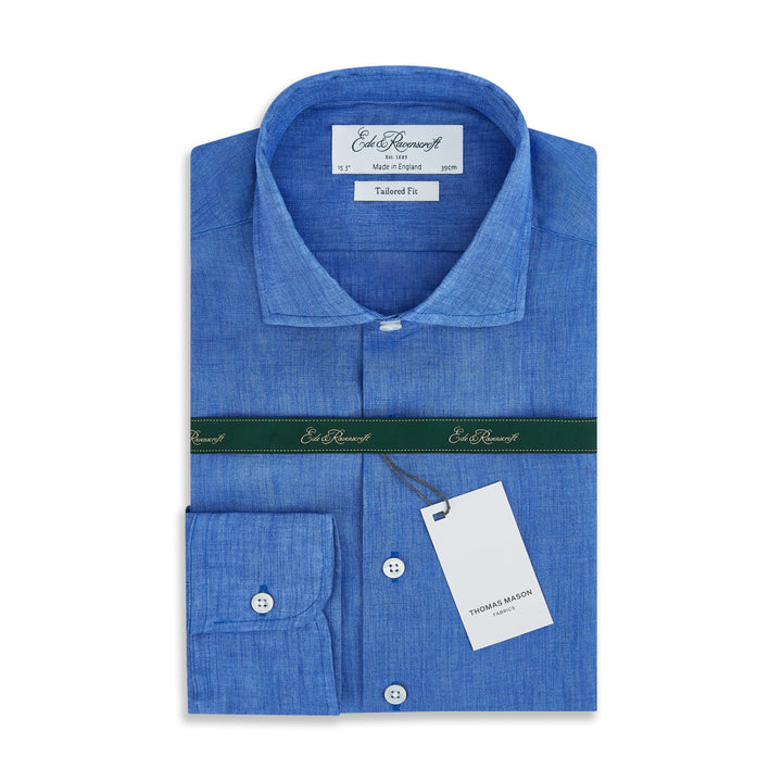 Ampton Blue Linen Shirt