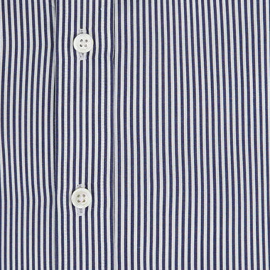 Abbott Navy White Bengal Stripe Shirt