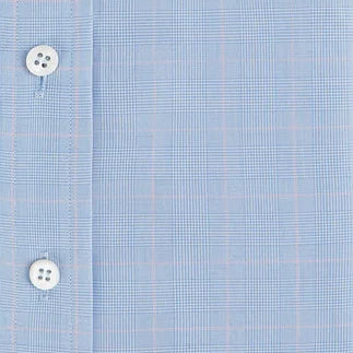 Ambrose Blue and Pink POW Cotton Shirt