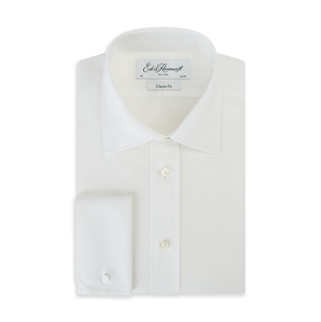 Ainsley White Heavy Twill Shirt