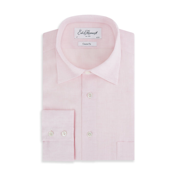 Aragon Pale Pink Linen Shirt