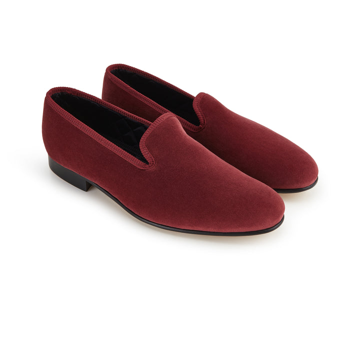 Knightsbridge Rose Velvet Slipper