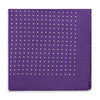 Purple Silk Spot Pocket Square