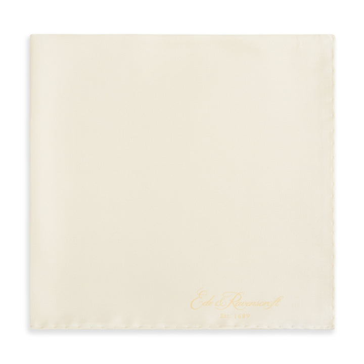 Ivory Silk Fine Twill Pocket Square