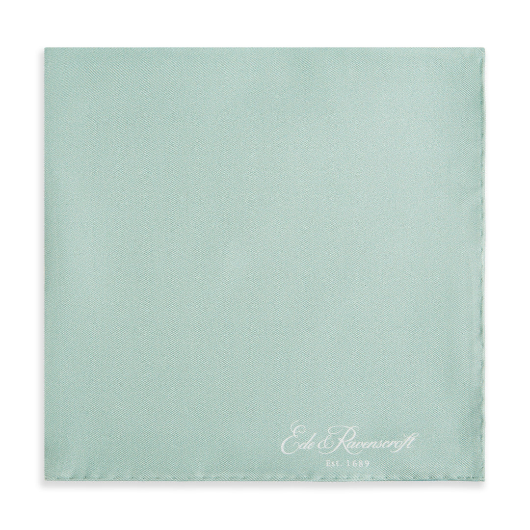 Sage Green Fine Twill Pocket Square