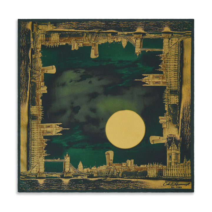 Green Gold London Silk Pocket Square