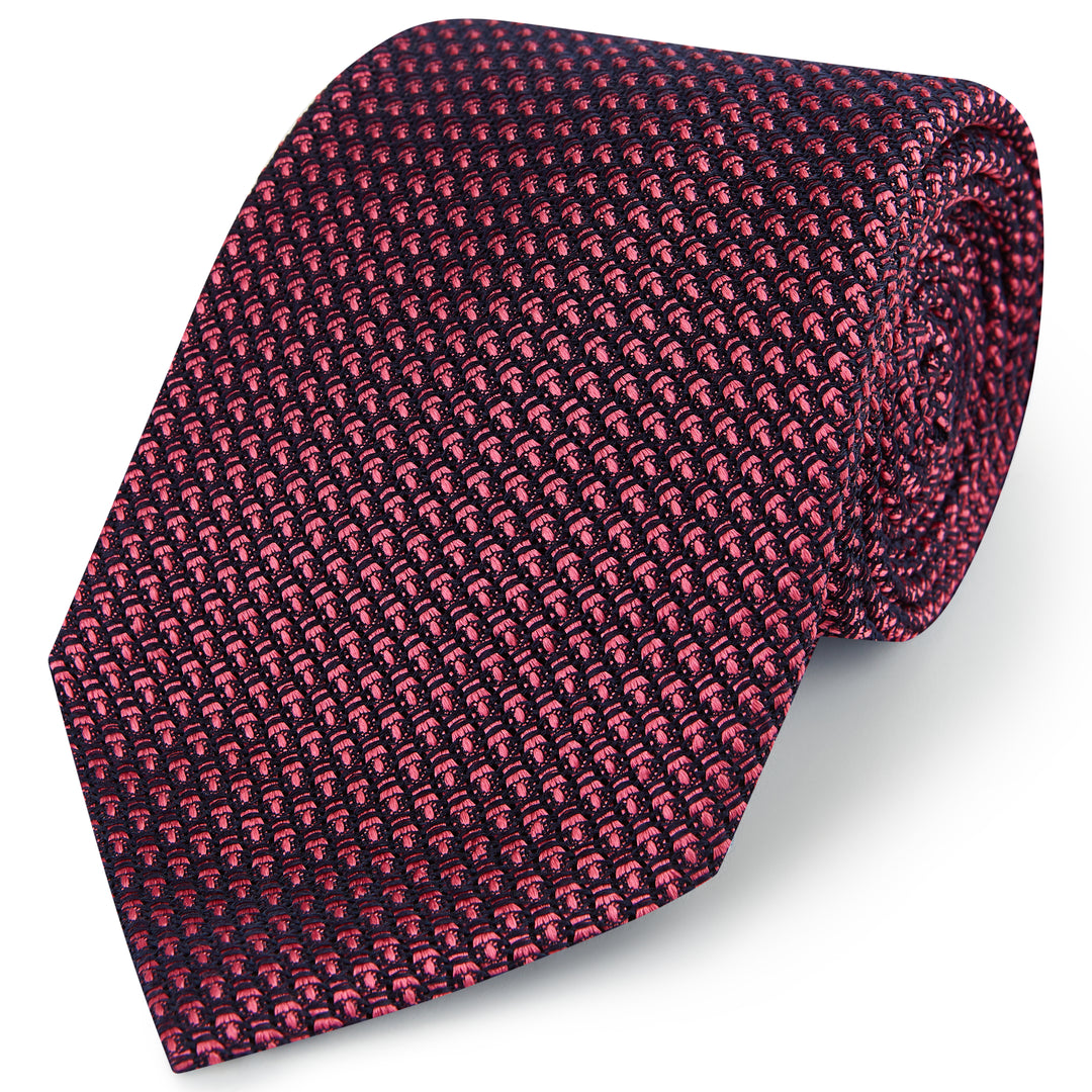 Fuchsia Grenadine Silk Tie