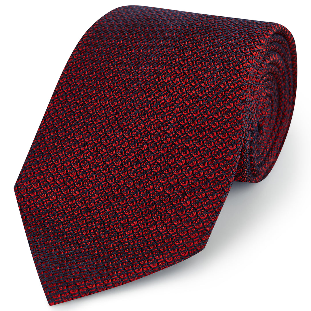 Red Grenadine Silk Tie