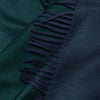 Arran Reversible Green and Navy Cashmere Scarf
