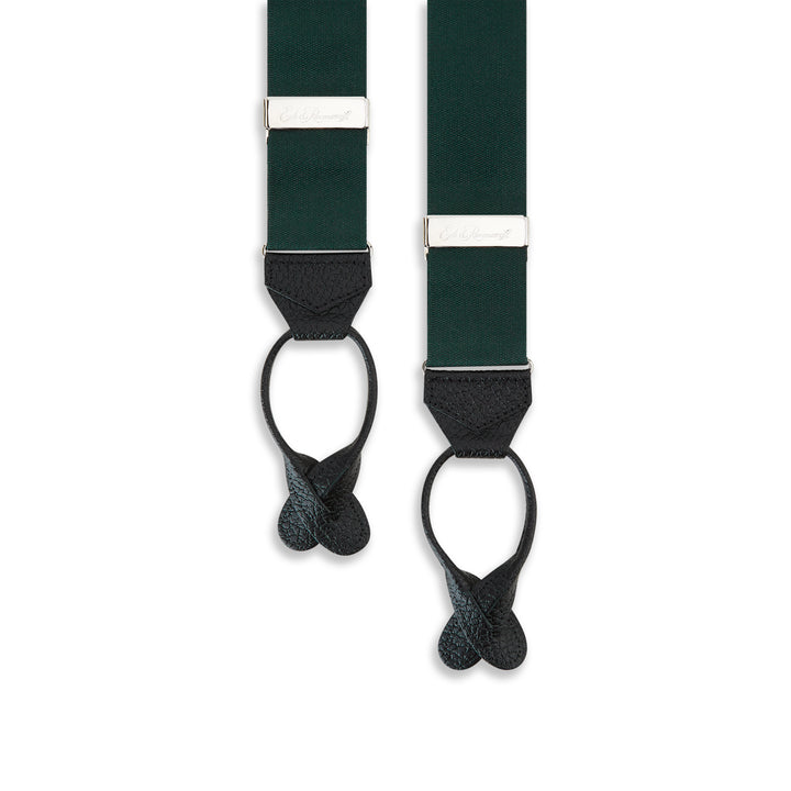 Dark Green Barathea Braces