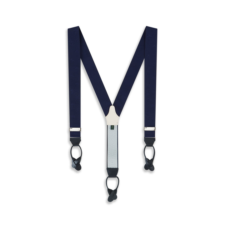 Blue Fleur De Lys Braces