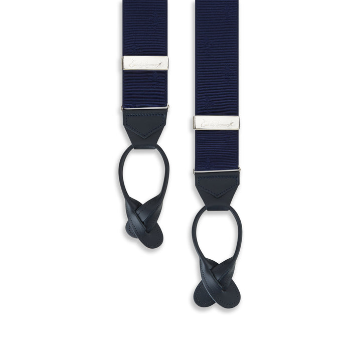 Blue Fleur De Lys Braces