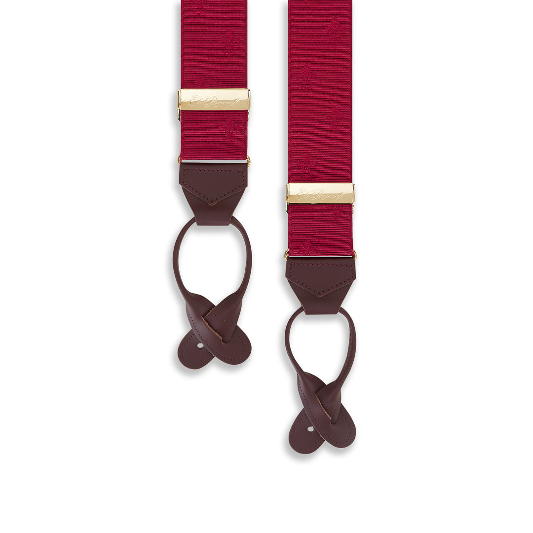 Wine Fleur De Lys Braces
